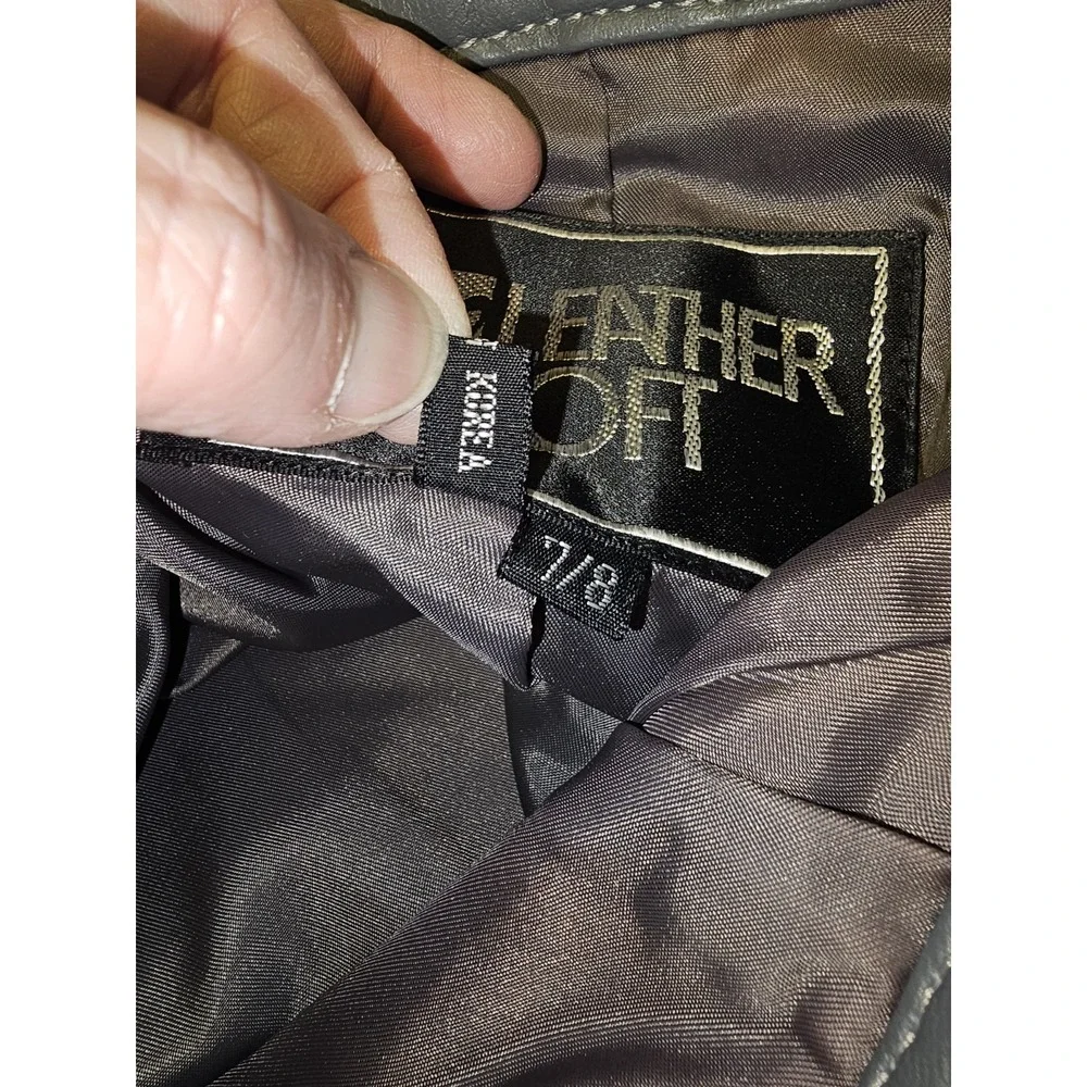 Women's Vintage‎ Leather Loft  Leather Midi Skirt 22.5 Inches Long Sz 7/8